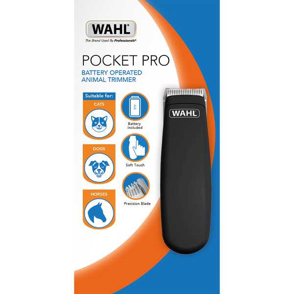 WAHL Pocket Pro husdjurstrimmer f&ouml;r nos och tassar, svart, 9962-0470