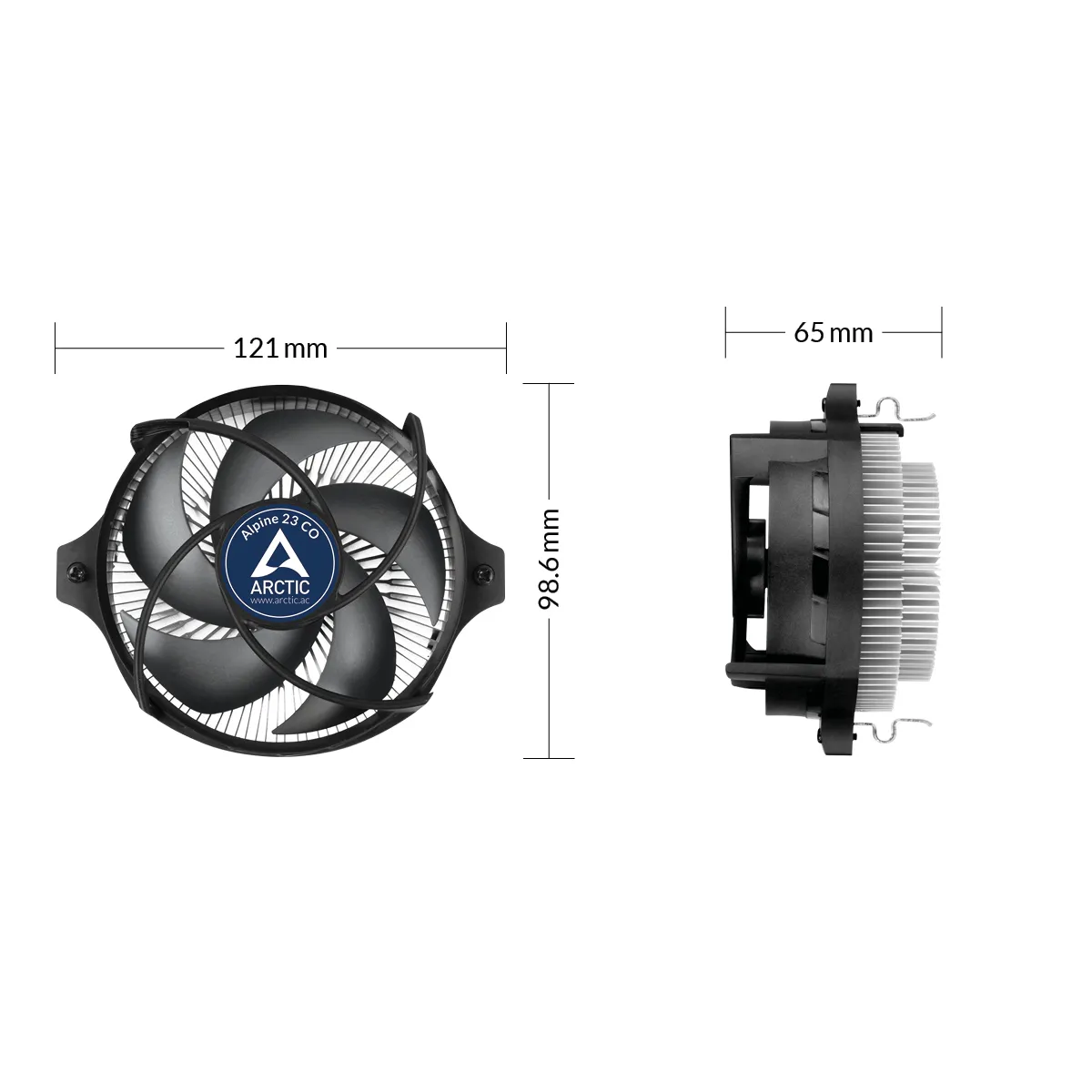 Arctic Alpine 23 Co Compact Amd - processorkylare