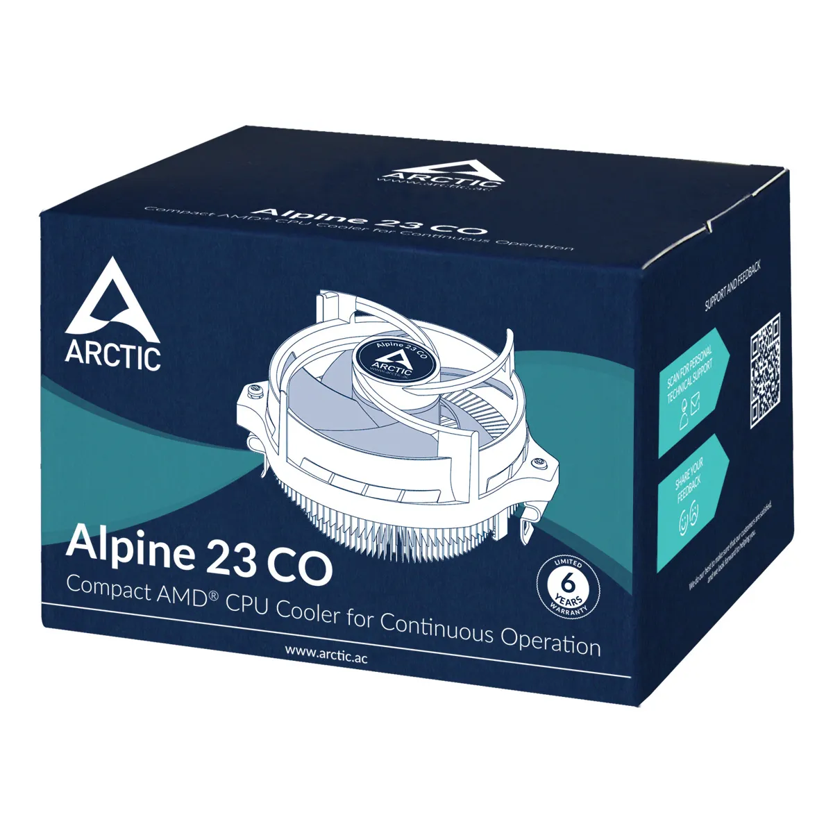 Arctic Alpine 23 Co Compact Amd - processorkylare