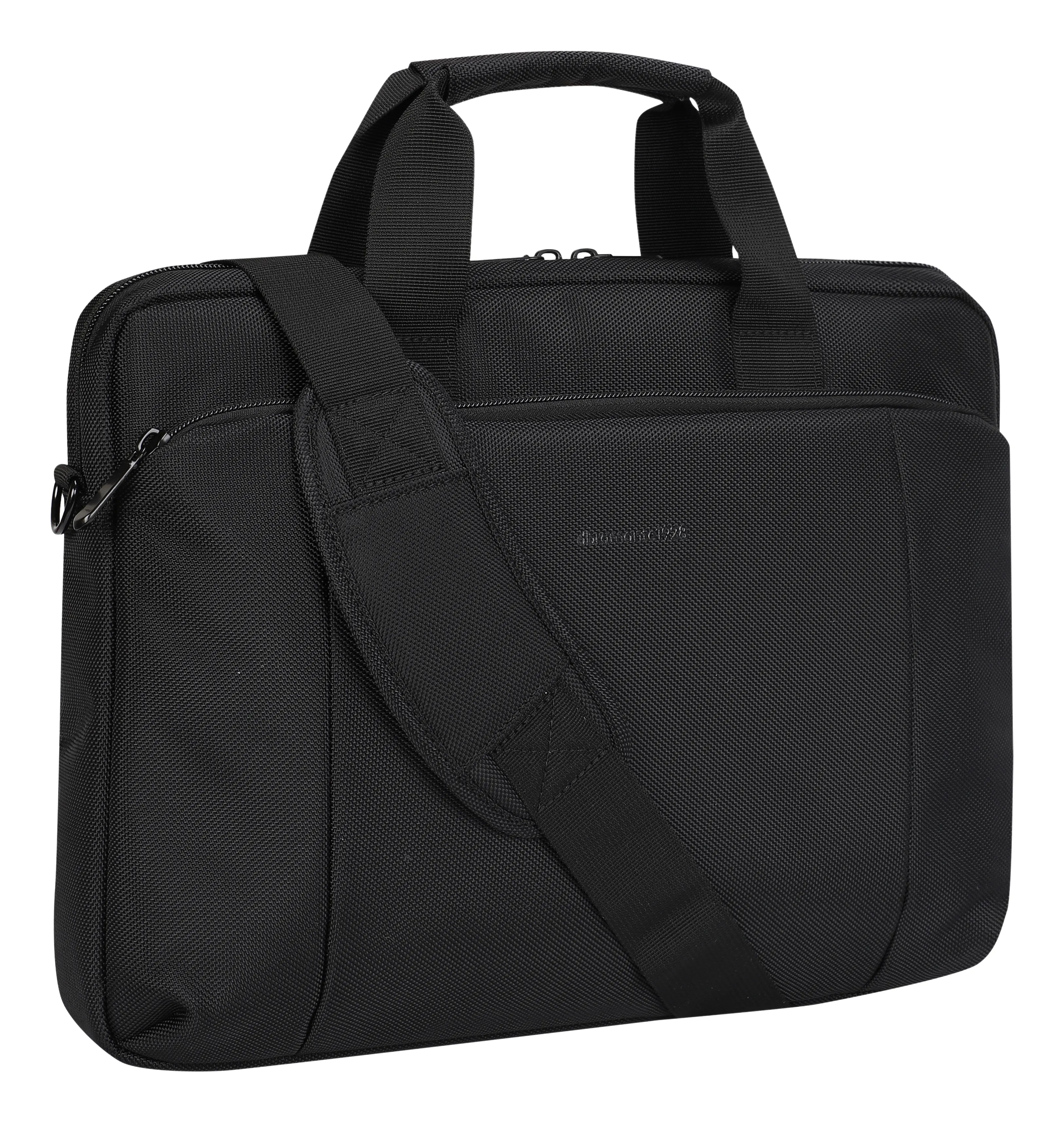 16'' Briefcase Santa Monica - Recycled, Black