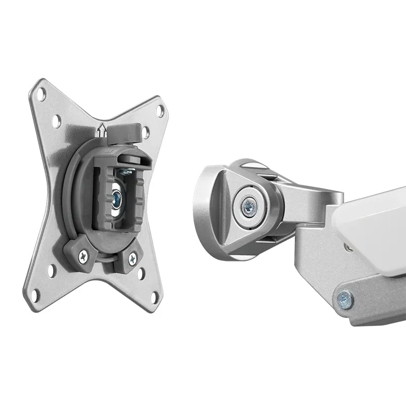 Logilink Dual Gas Spring - monitor arm, Silver, 17-32", 2x9kg