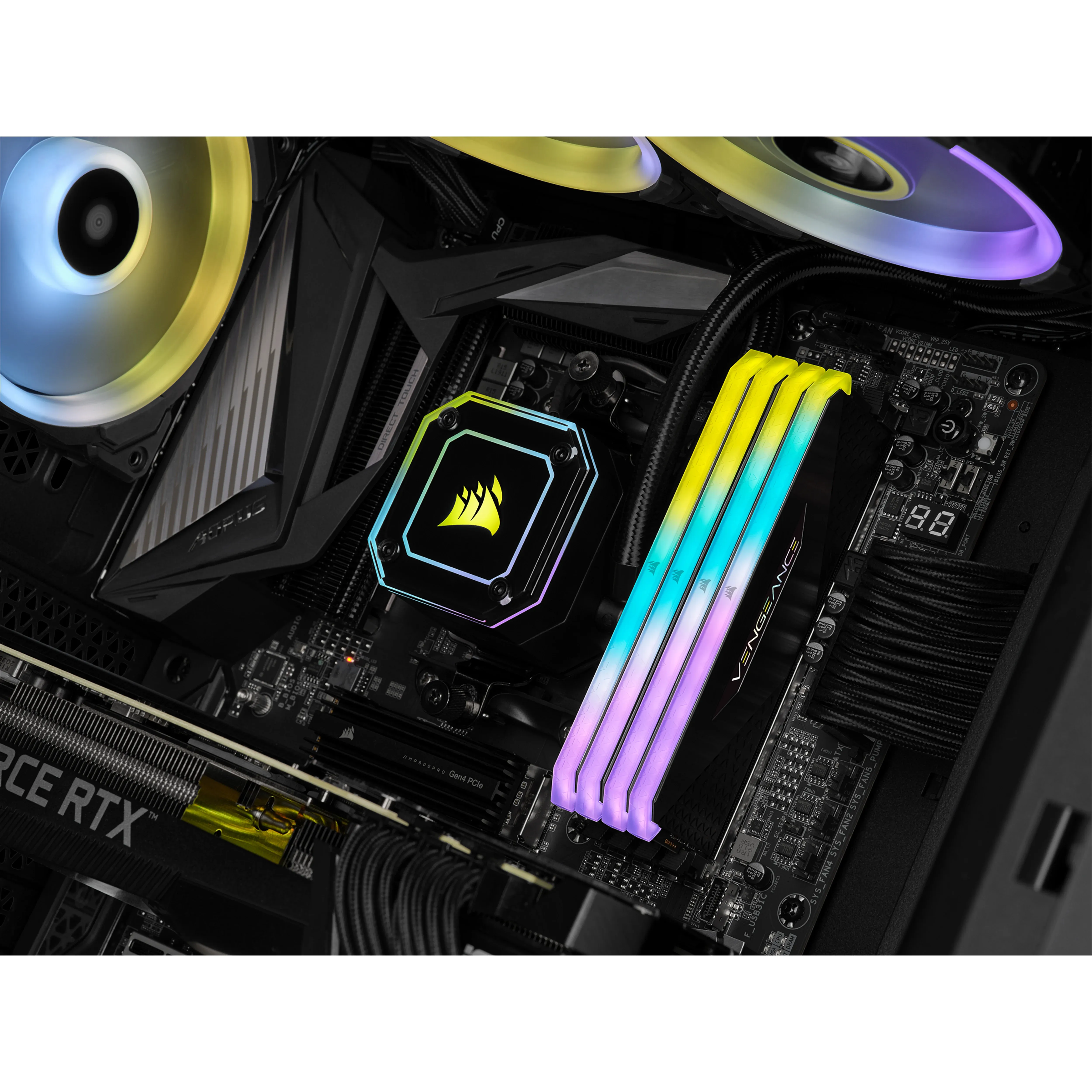 Corsair Vengeance 128 Gt (4 x 32 Gt) DDR4 3600 MHz, CL18 -muisti, Musta