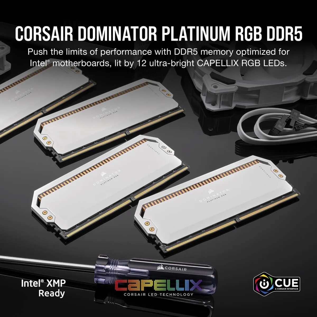 Corsair Domiantor Platinum RGB 64GB (2-KIT) DDR5 5200MHz CL40 White