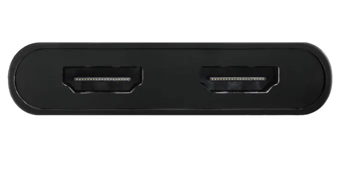 CLUB 3D CSV-1475 2-Port USB-C to 2x HDMI Splitter, Black