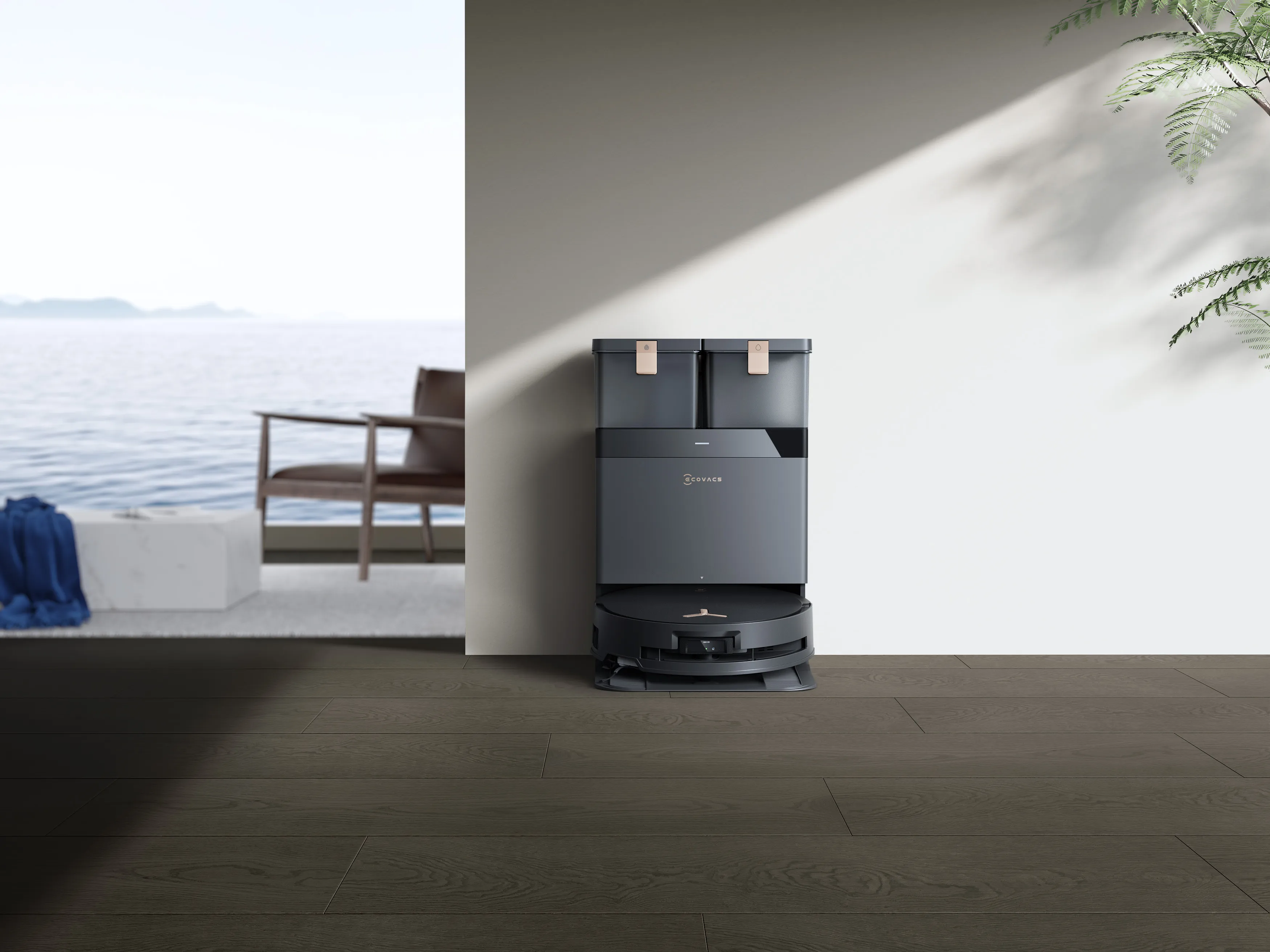 Ecovacs Deebot X8 Pro Omni 0,22 L - robotdammsugare, Svart