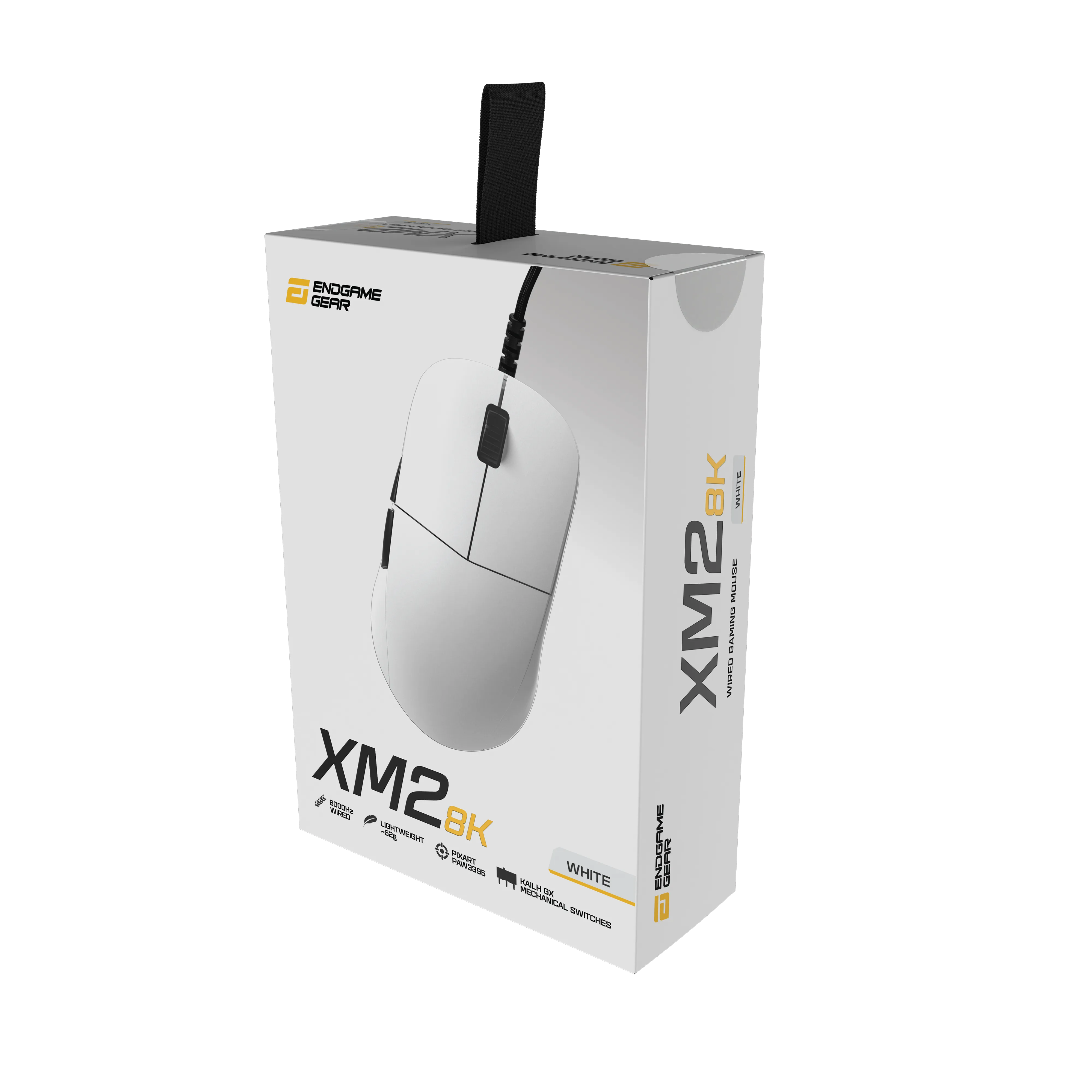 Endgame Gear XM2 8k - spelmus, vit