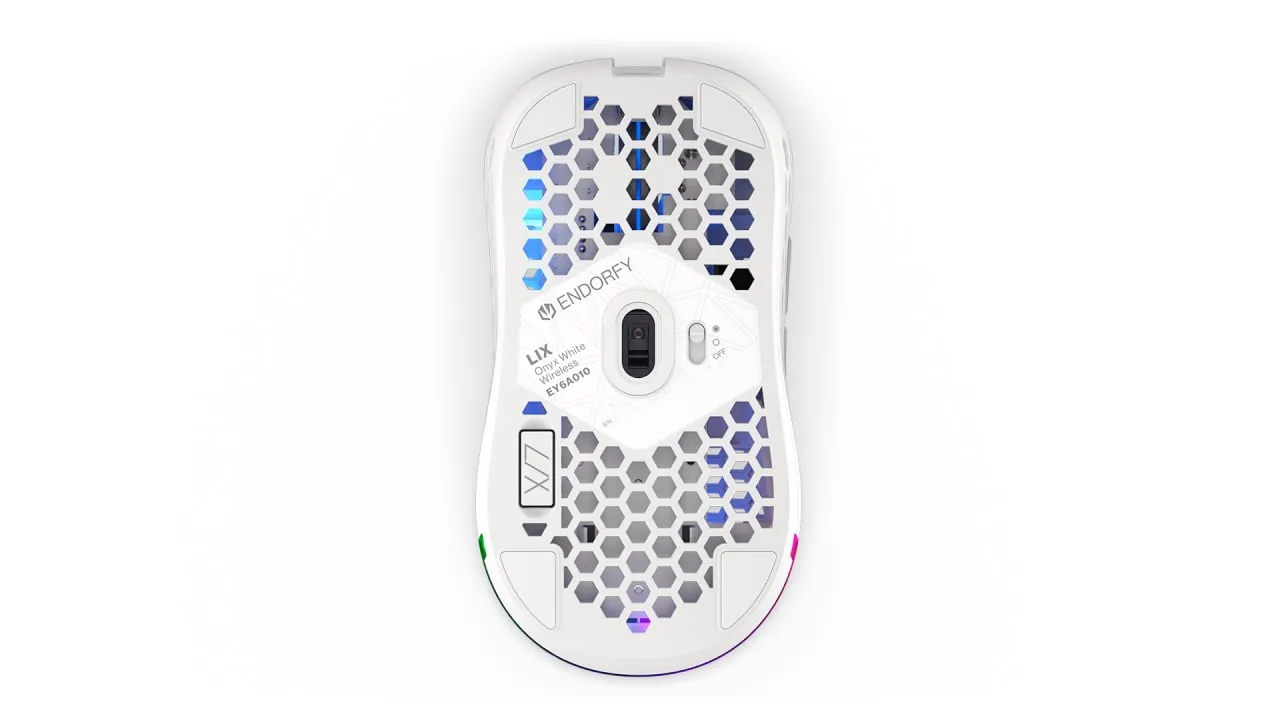 Endorfy LIX - wireless gaming mouse, onyx white