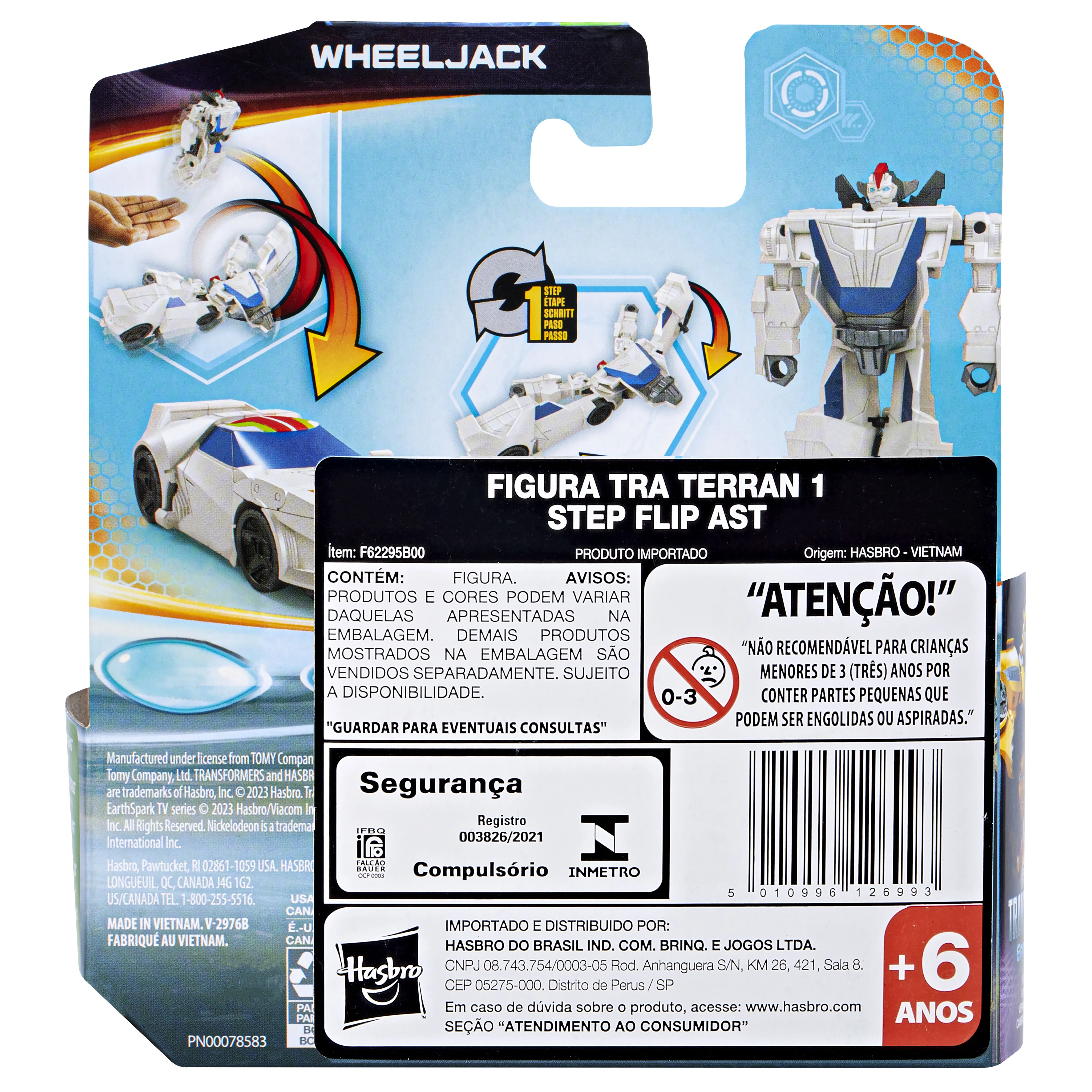 Hasbro Transformers EarthSpark 1-Step Flip Changer Wheeljack Toy Figure (10 cm Tall)
