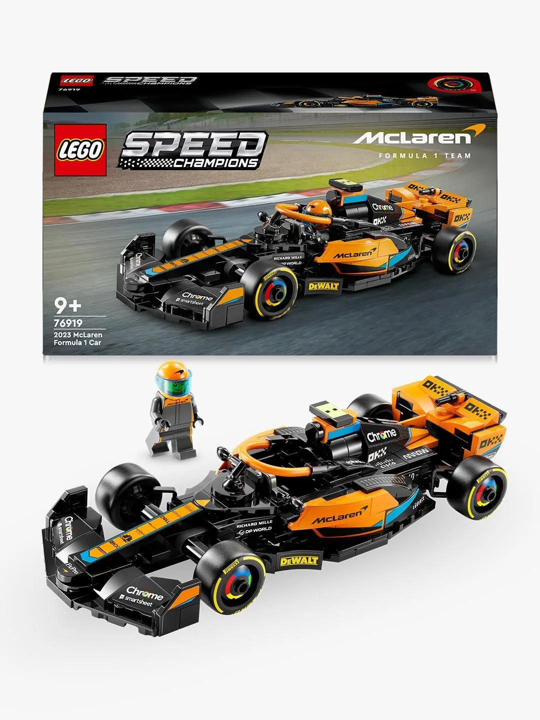 LEGO Speed Champions 2023 McLaren Formula 1 racerbil 76919