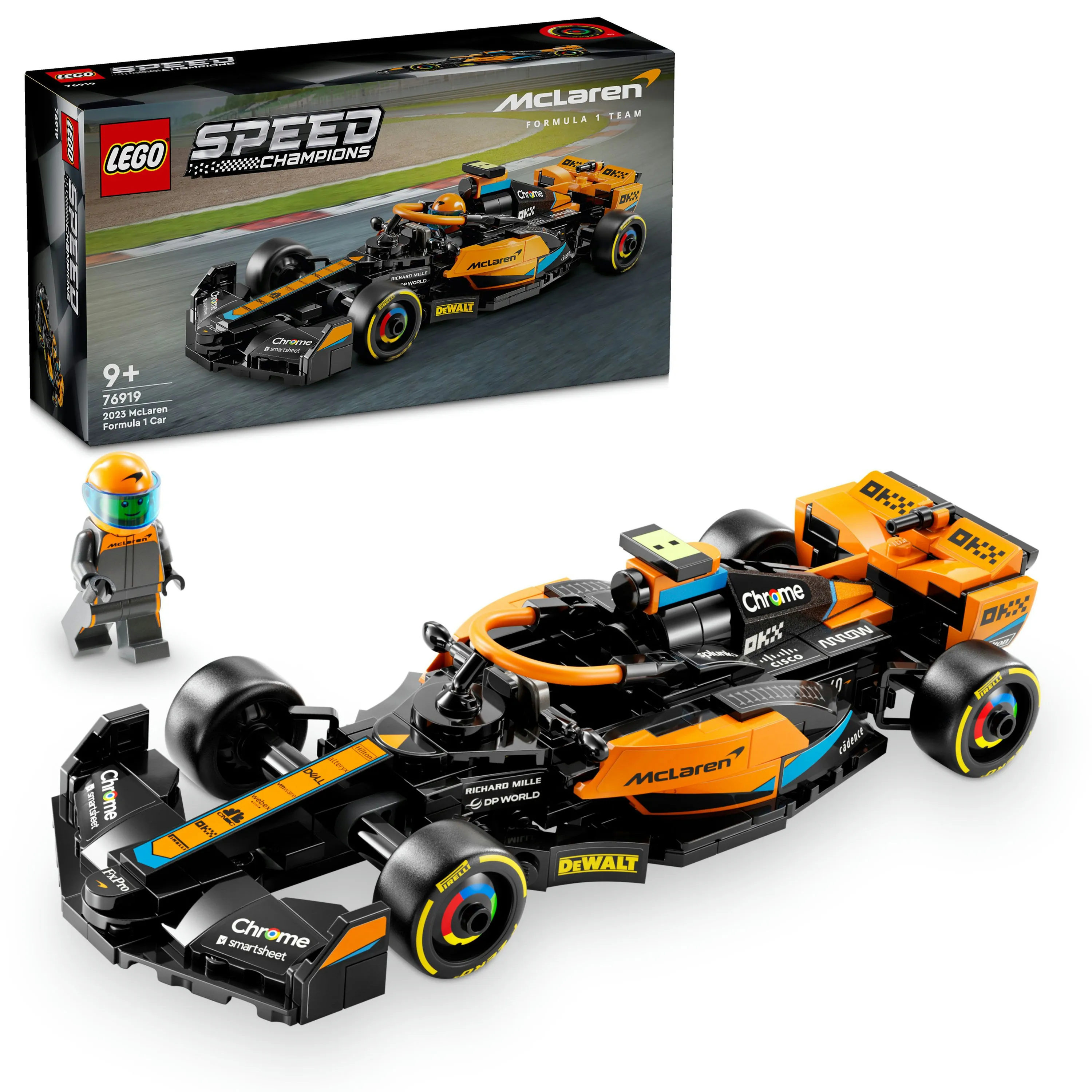 LEGO Speed Champions 2023 McLaren Formula 1 racerbil 76919