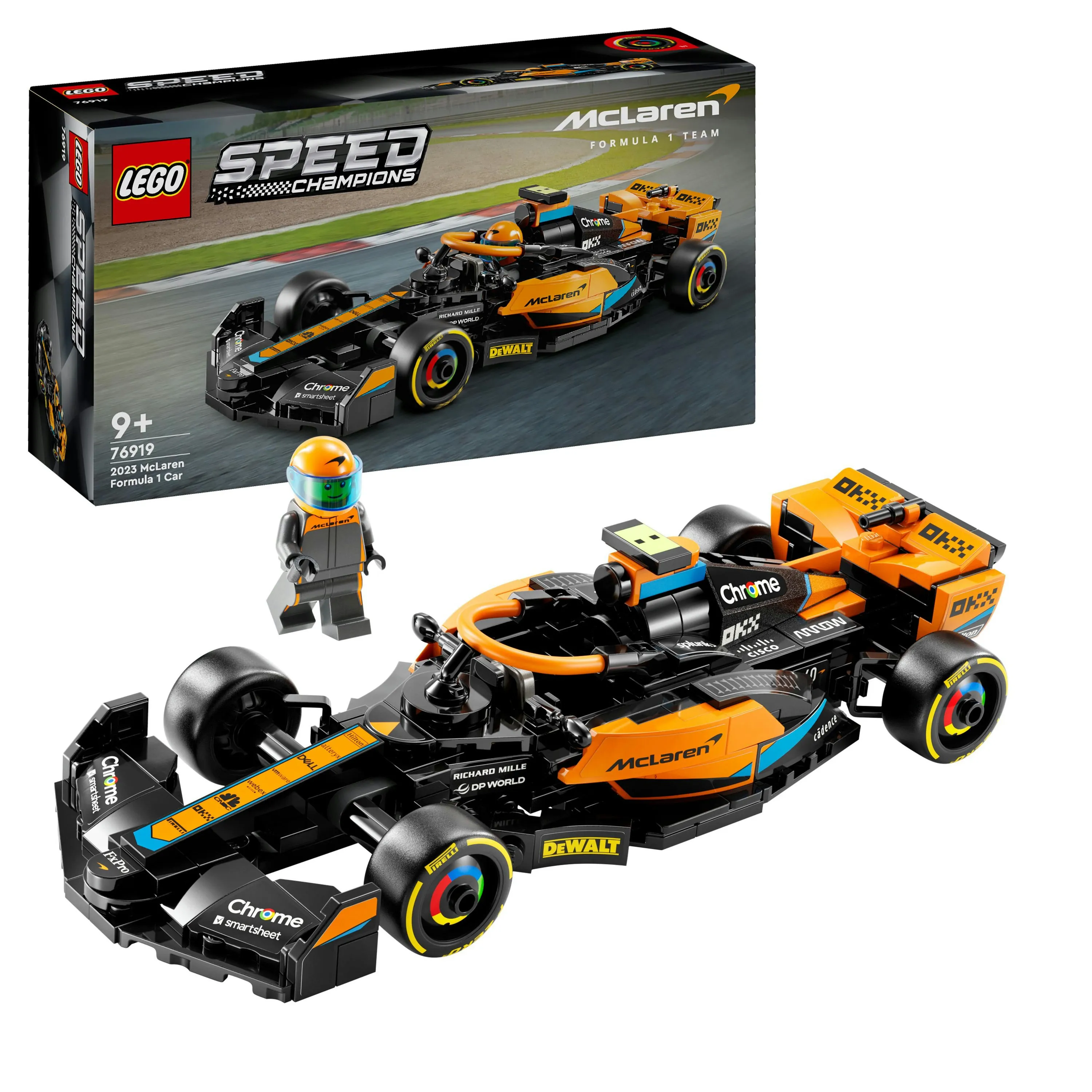 LEGO Speed Champions 2023 McLaren Formula 1 racerbil 76919
