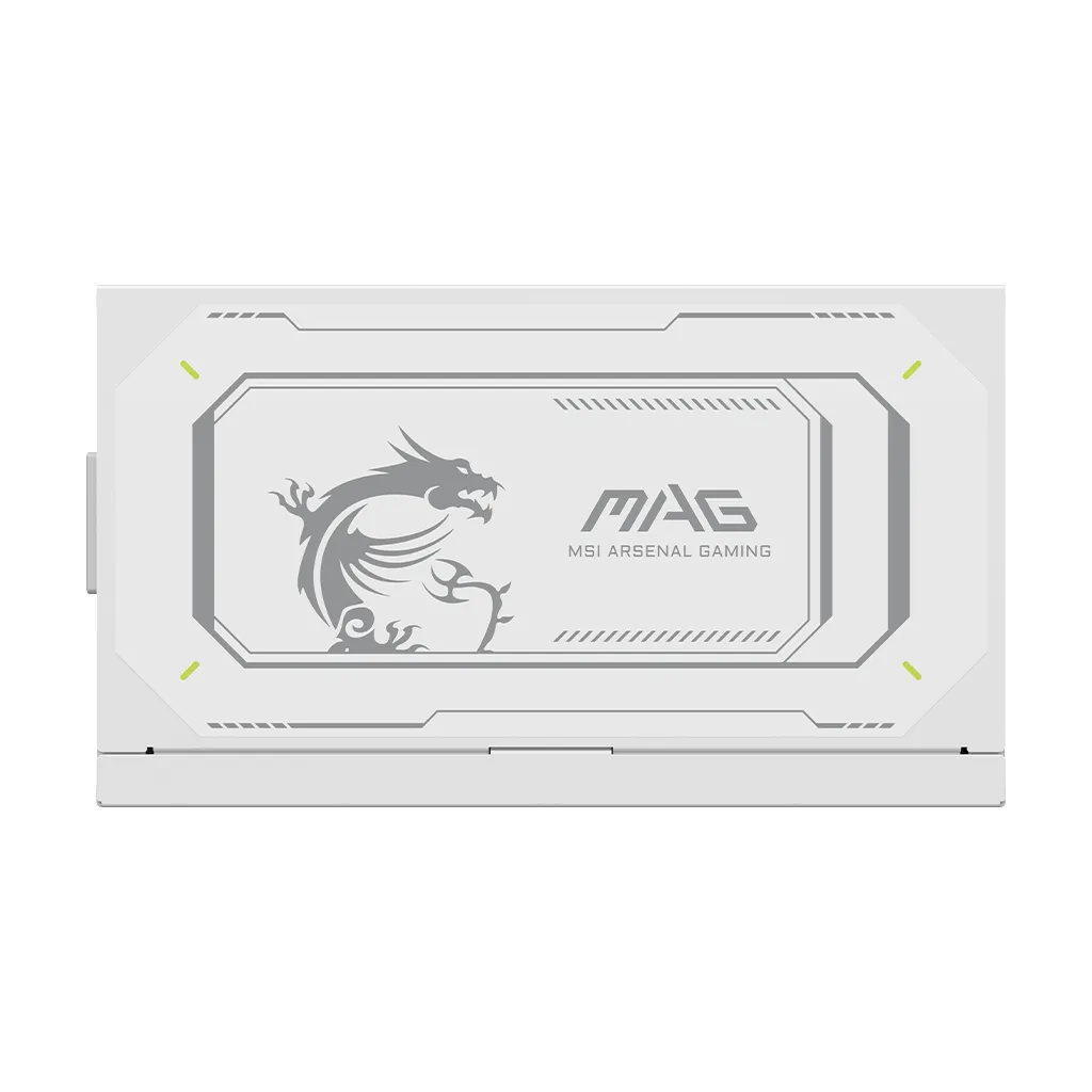 MSI MAG A1000GL PCIE5 WHITE 1000W - PSU, 80 Plus Gold