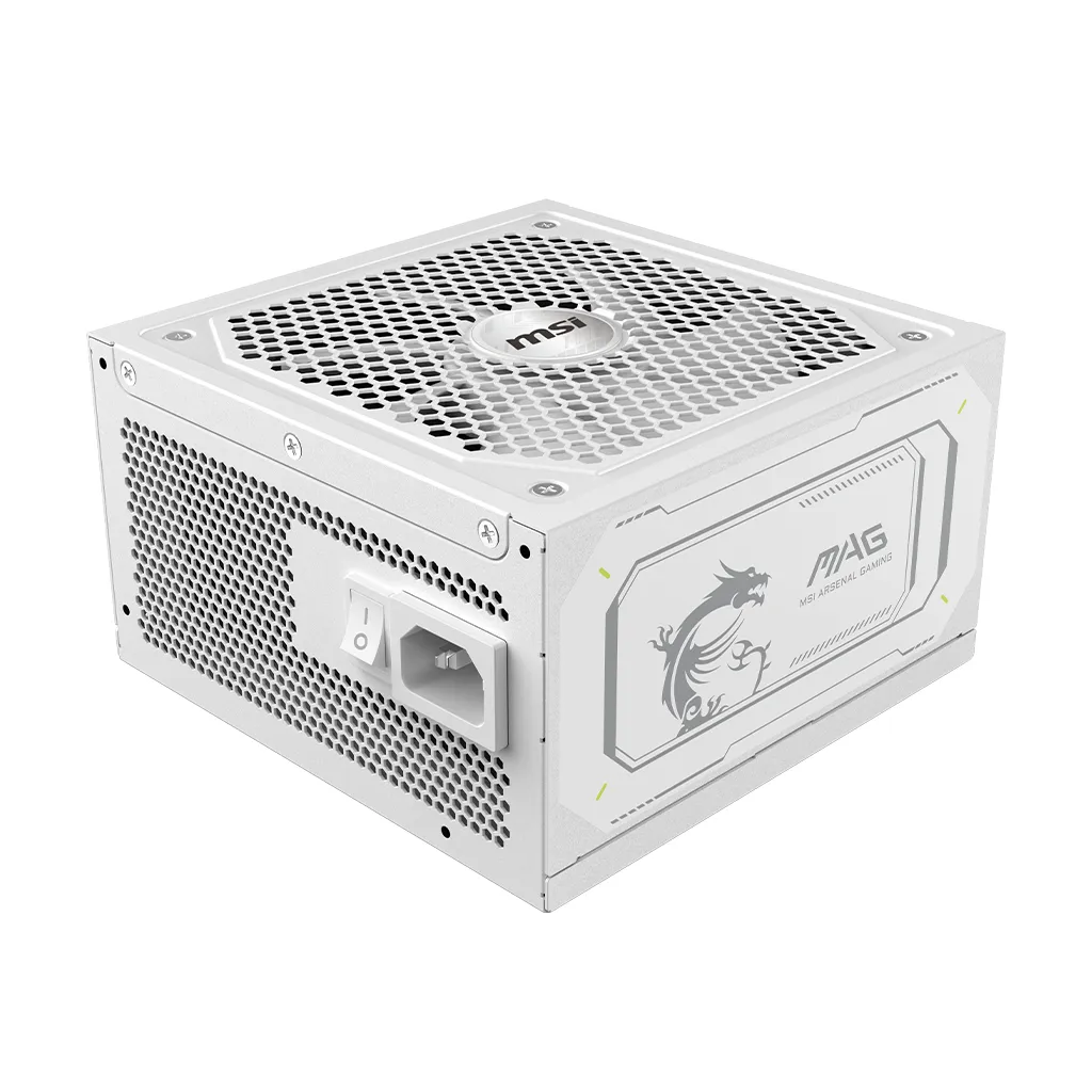 MSI MAG A1000GL PCIE5 WHITE 1000W - PSU, 80 Plus Gold