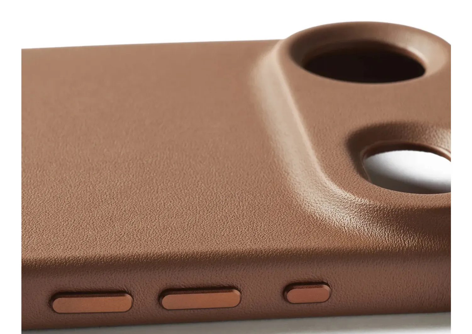 Mujjo Full Leather MagSafe, iPhone 17 -suojakuori, Tan