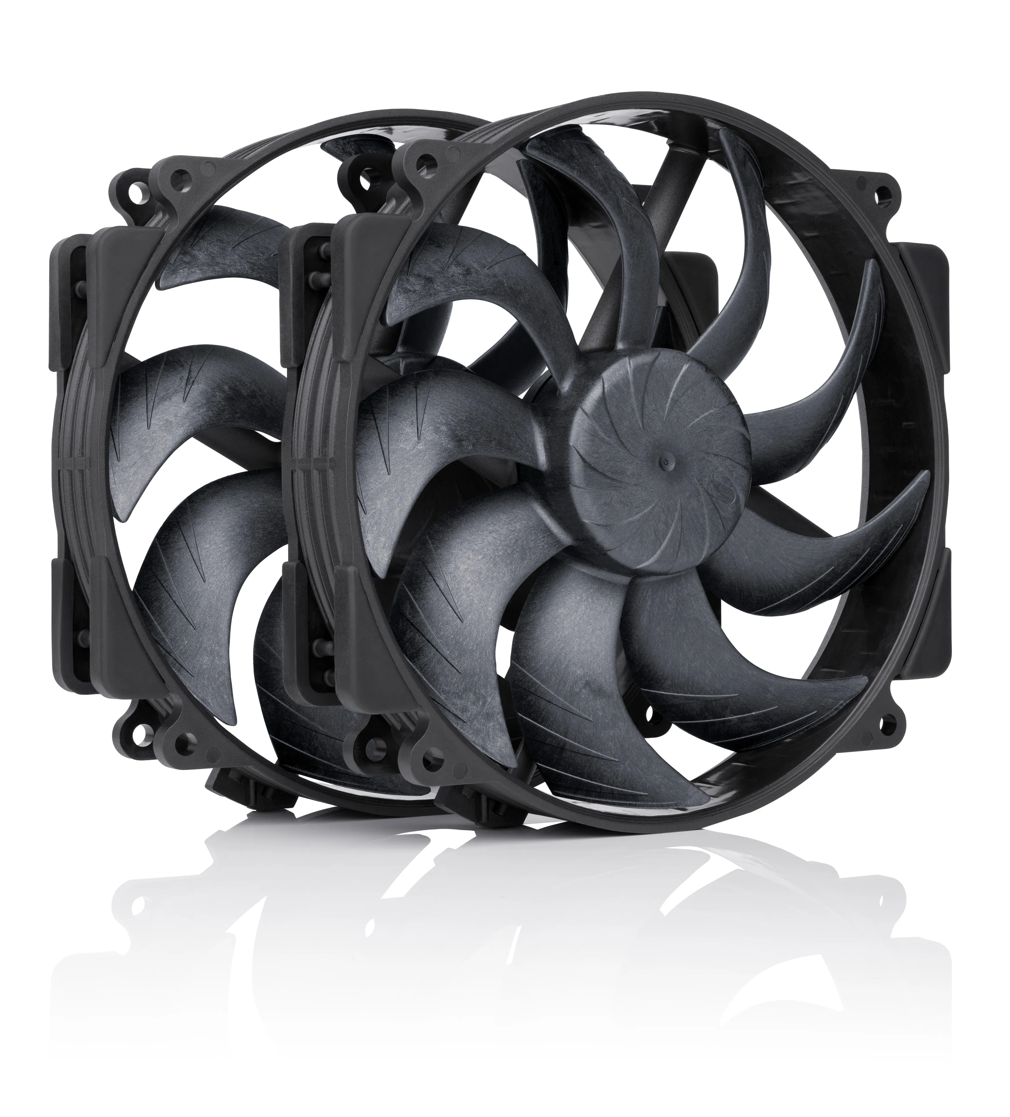 Noctua NF-A14x25r G2 PWM Sx2-PP chromax.black Case Fan 140 mm 2-pack Black