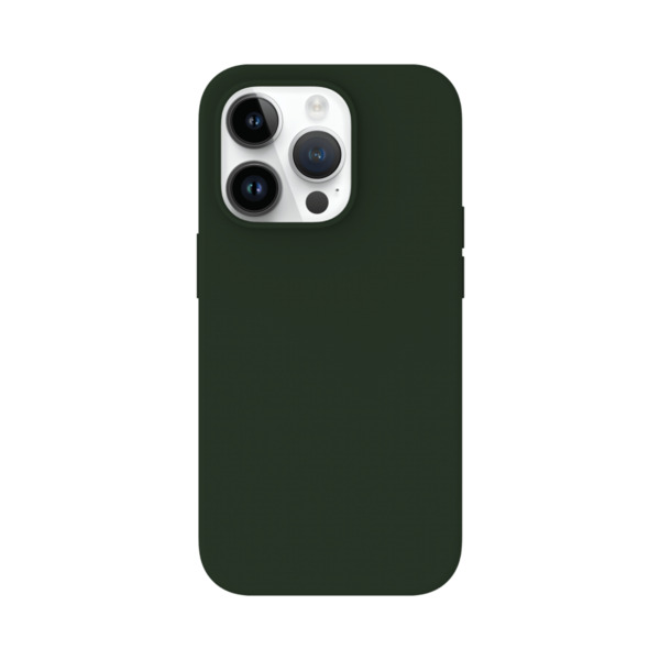 Just Mobile TENC [Silicone] m. MagSafe f&ouml;r iPhone 14 Pro - M&ouml;rkgr&ouml;n
