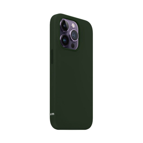Just Mobile TENC [Silicone] m. MagSafe f&ouml;r iPhone 14 Pro - M&ouml;rkgr&ouml;n