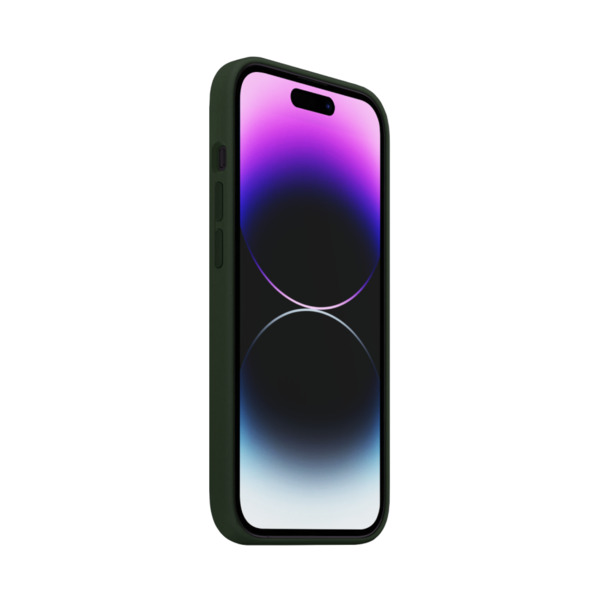 Just Mobile TENC [Silicone] m. MagSafe f&ouml;r iPhone 14 Pro - M&ouml;rkgr&ouml;n
