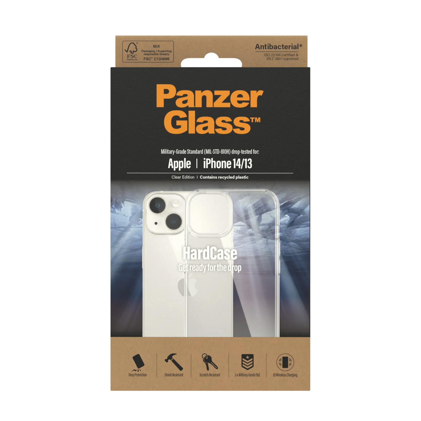 PanzerGlass iPhone 14 / 13 HardCase, Transparent