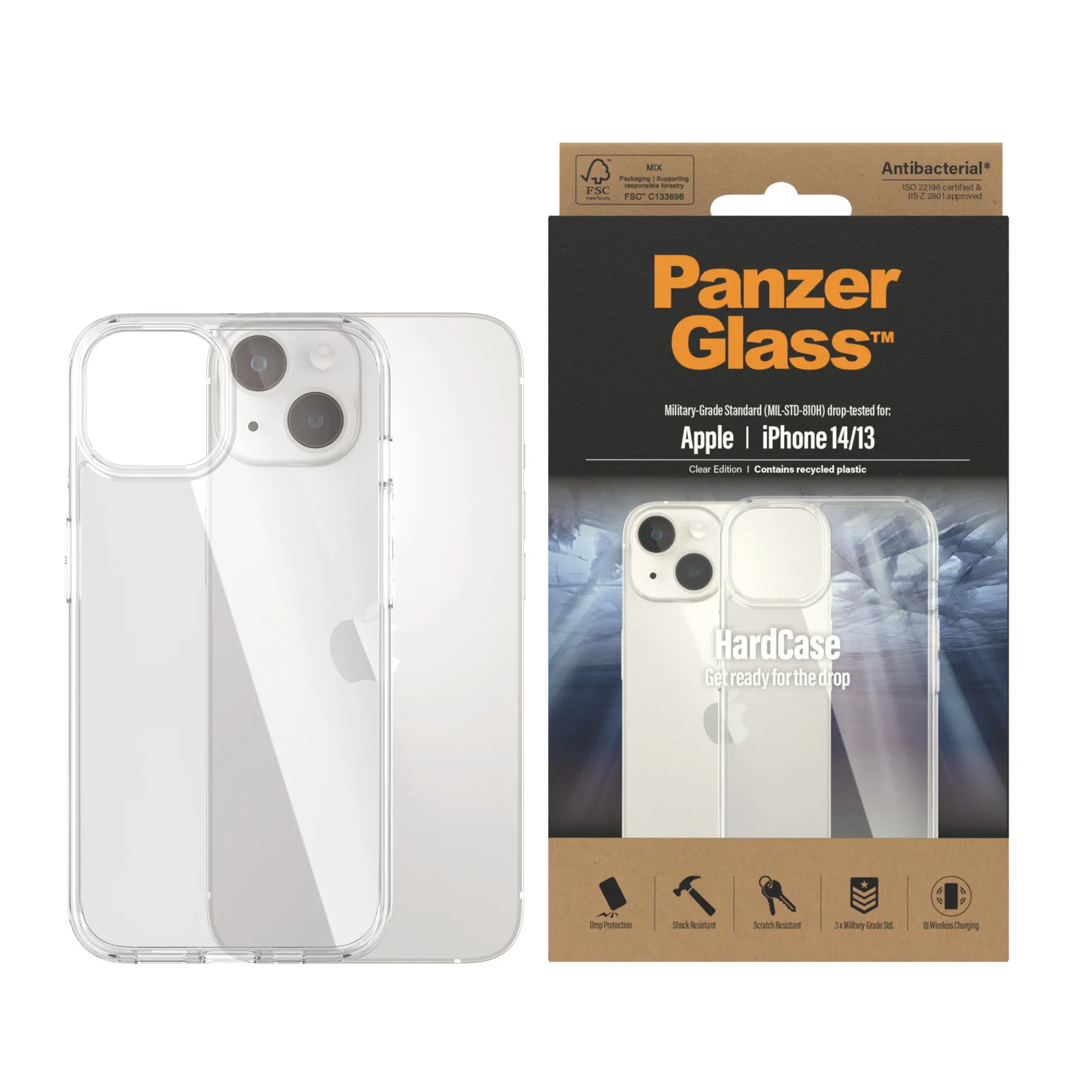 PanzerGlass iPhone 14 / 13 HardCase, Transparent