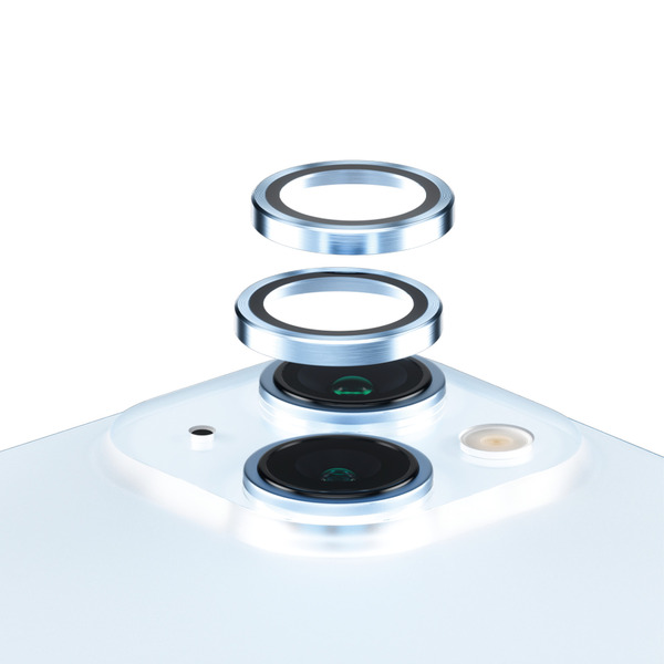 PanzerGlass Hoops, iPhone 15 / 15 Plus - Camera Lens Protector, Blue