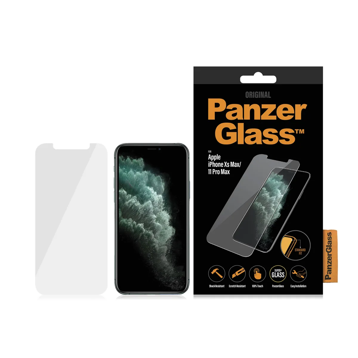 PanzerGlass Classic Fit, iPhone XS Max - Screen Glass