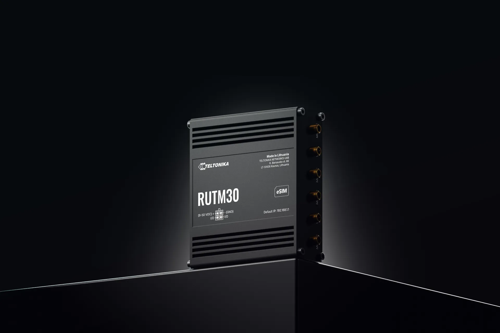 Teltonika RUTM30 -reititin, Wi-Fi 5, Dual-band, 5G, PoE, musta