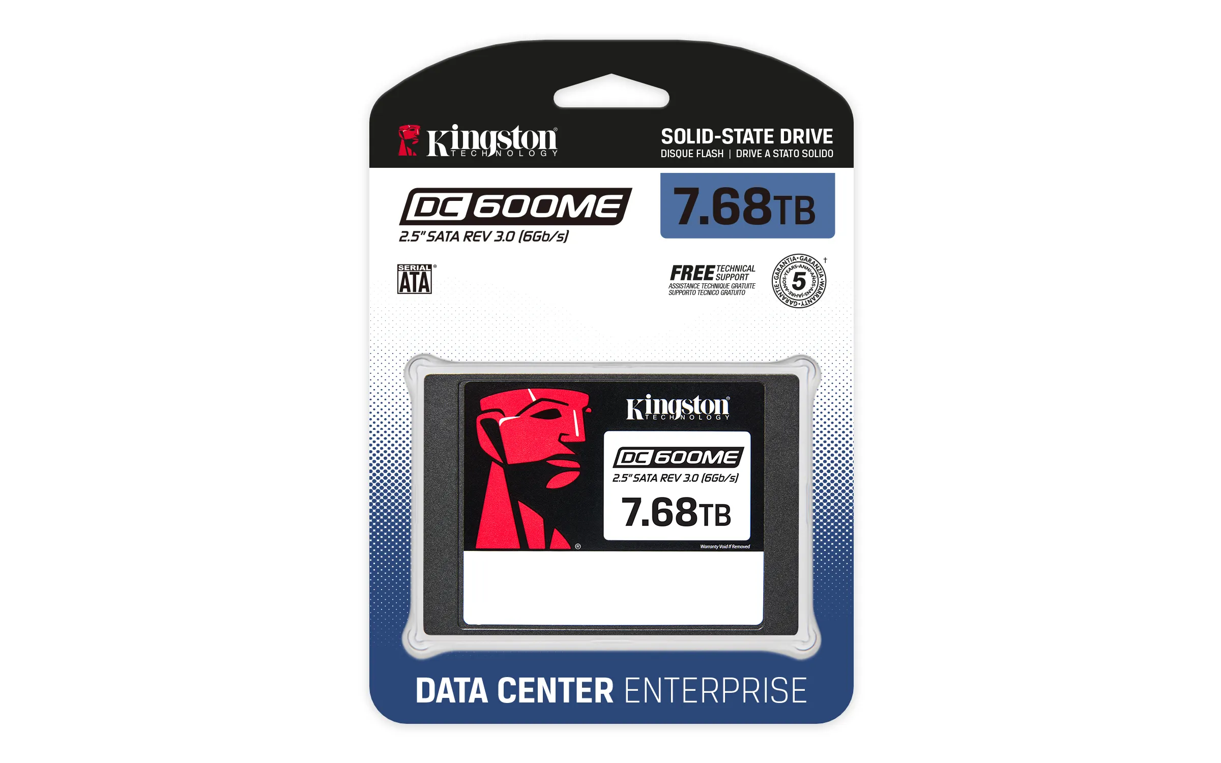 KINGSTON 7680GB DC600ME Mixed-Use TCG Opal 2.5inch Enterprise SATA SSD KINGSTON 7680GB DC600ME Mixed-Use TCG Opal 2.5inch Enterprise SATA SSD