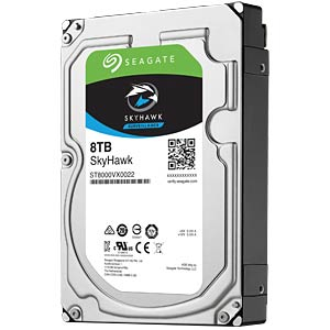 Seagate 8TB Surveillance Skyhawk, 3.5", SATA, 7200rpm, 256MB - HDD- levy