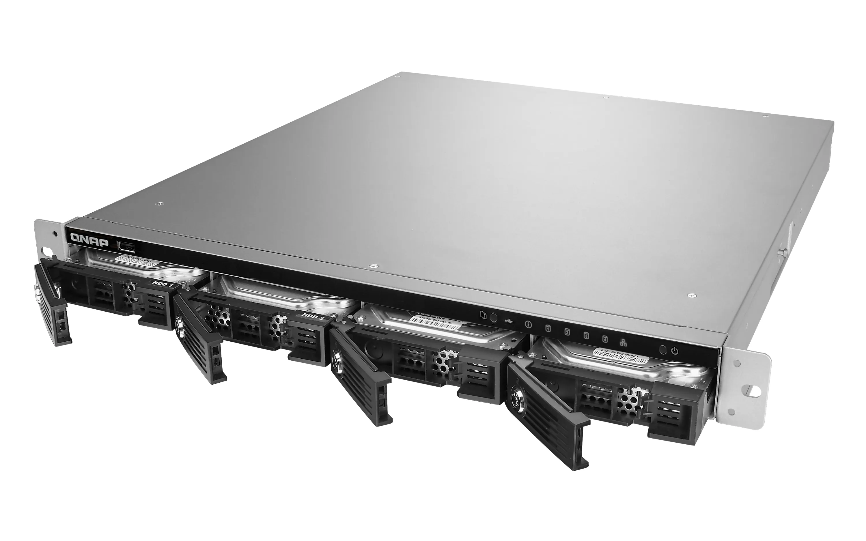 QNAP TS-451U-1G NAS Rack 4-Bay Intel DualCore Celeron 2.41GHz 1GB RAM 2 Gb LAN 4xUSB3.0 1xUSB2.0 without Rail