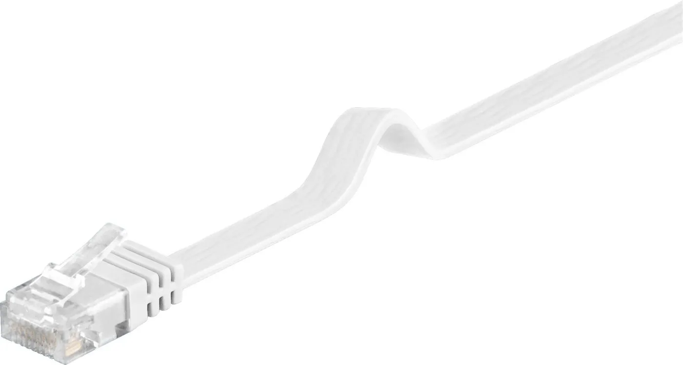 MicroConnect Cat6 U/UTP Flat - network cable, 3 m, White