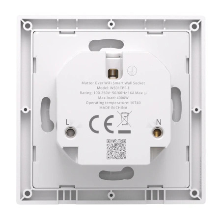 SONOFF WS01TPF-E - Smart wall socket, White