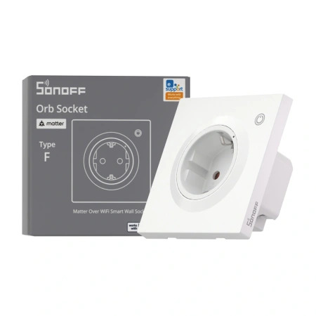 SONOFF WS01TPF-E - Smart wall socket, White