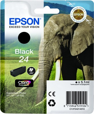 EPSON BLACK 24 CLARIA PHOTO HD INK