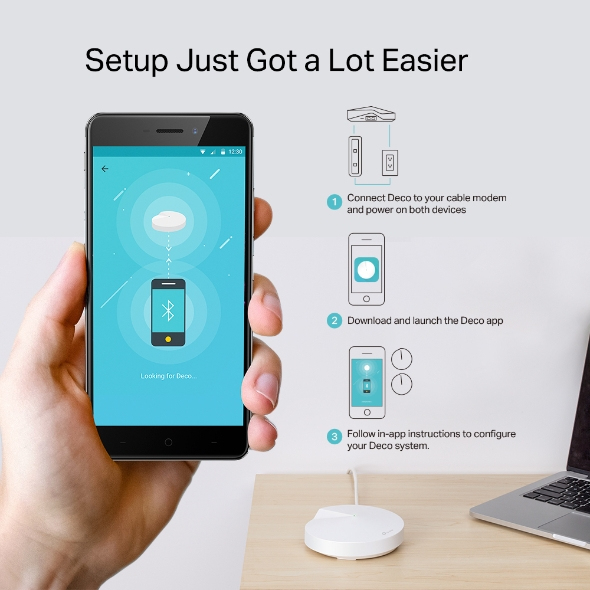 TP-Link Deco M9 Plus, AC2200, Wi-Fi 5 - Mesh router