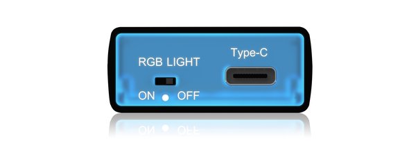 ICY BOX External Type-C&reg; gaming enclosure for M.2 NVMe SSD