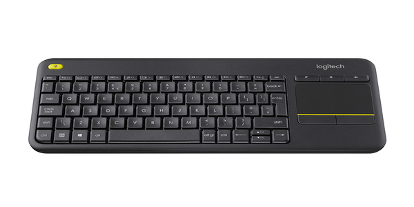 Logitech Wireless Touch Keyboard K400 Plus - N&auml;pp&auml;imist&ouml; - langaton - 2.4 GHz - tsekki - musta