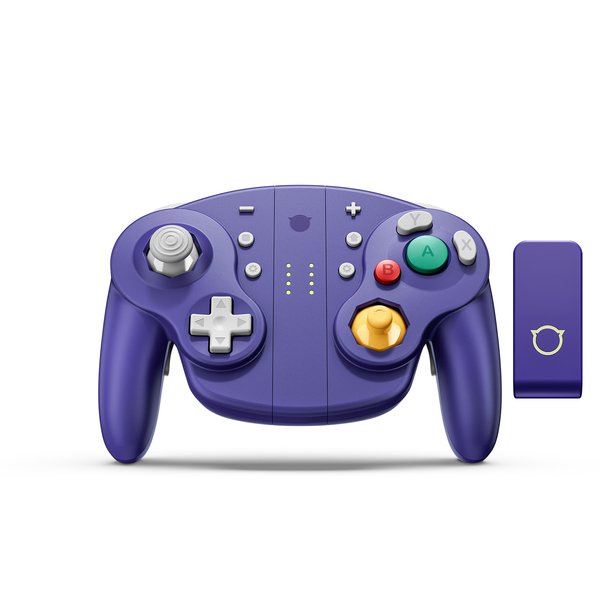 NYXI Wizard 2 - Nintendo Switch GameCube Style Joy-Pad - tr&aring;dl&ouml;s spelkontroll, violet