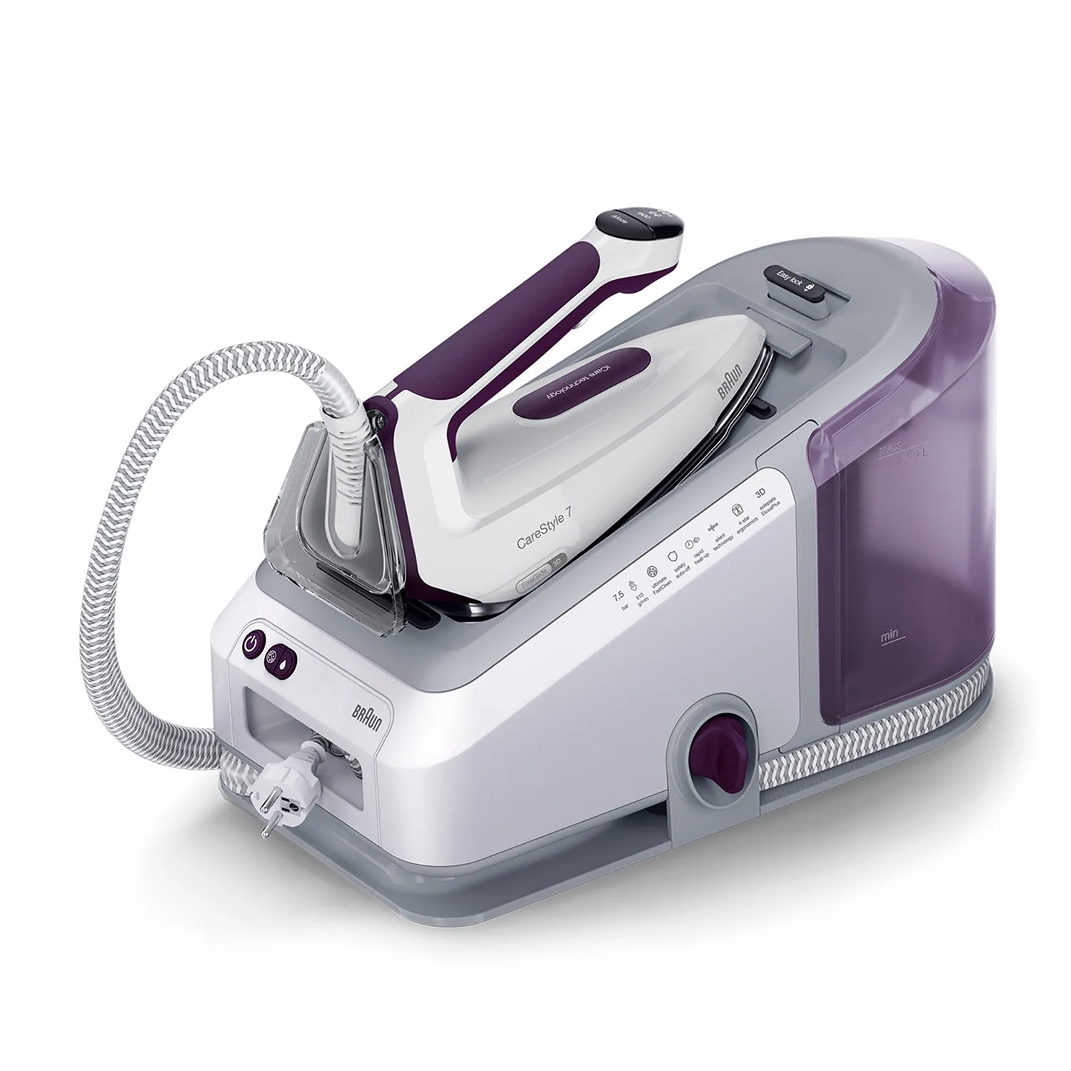 Braun CareStyle 7 IS 7266 VI - steam generator iron, 2700 W, 2L, violet