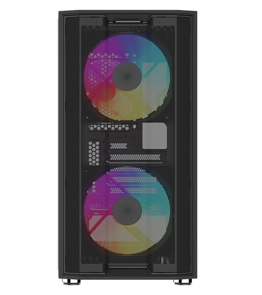 SAMA S30 -micro-ATX-kotelo ikkunalla ja RGB-valaistuksella, musta