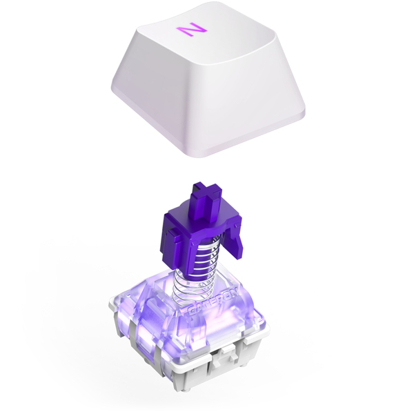 NZXT Function 2 MiniTKL Optical Switch - speltangentbord, vit