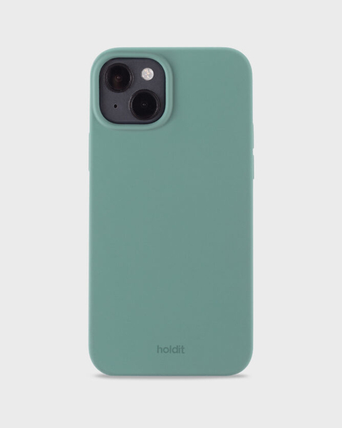 Holdit Silicone Case iPhone 14 Plus - fodral, Gr&ouml;n