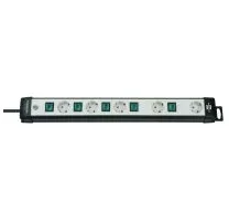 Brennenstuhl Premium Line Technics, power strip, 5xCEE 7/4, 1xCEE 7/7, black/white