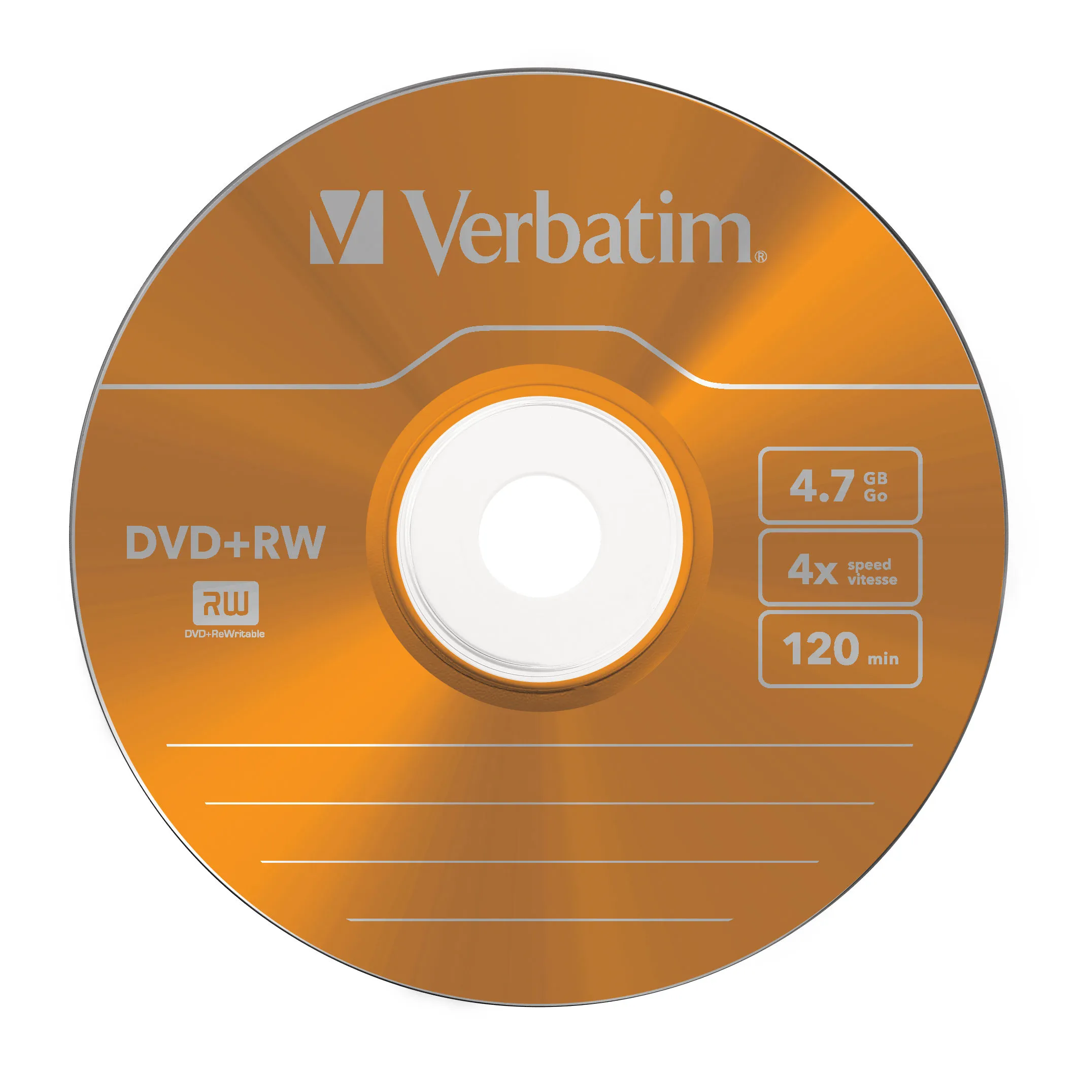 VERBATIM DVD+RW LEVY 5kpl 4,7GB DVD+RW 4X Verbatim, Colour 5 pk slim Retail -