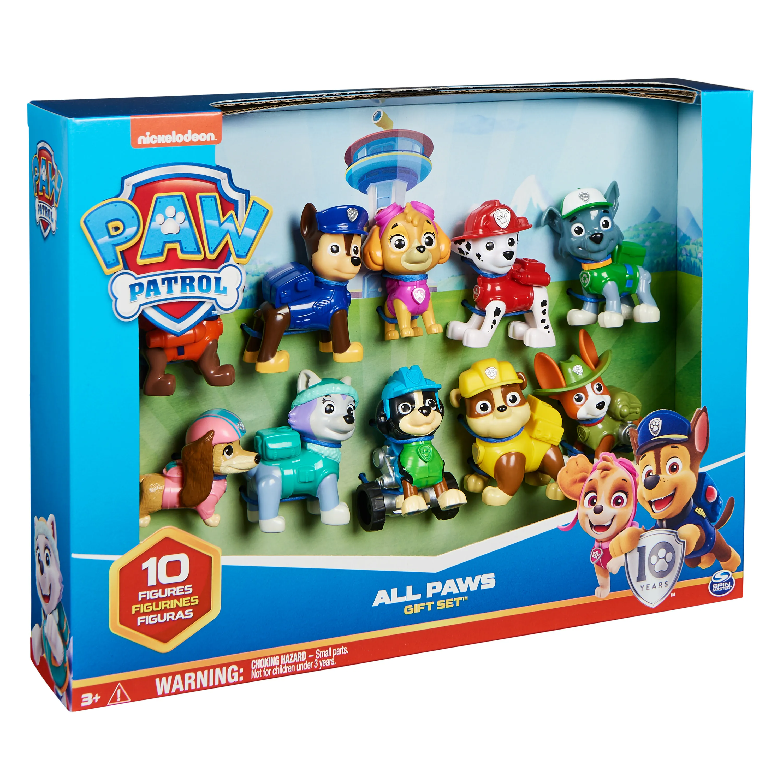 Spin Master PAW Patrol - Action Pack Pups Gift Set, Toy Figure (10 Dog Figures)