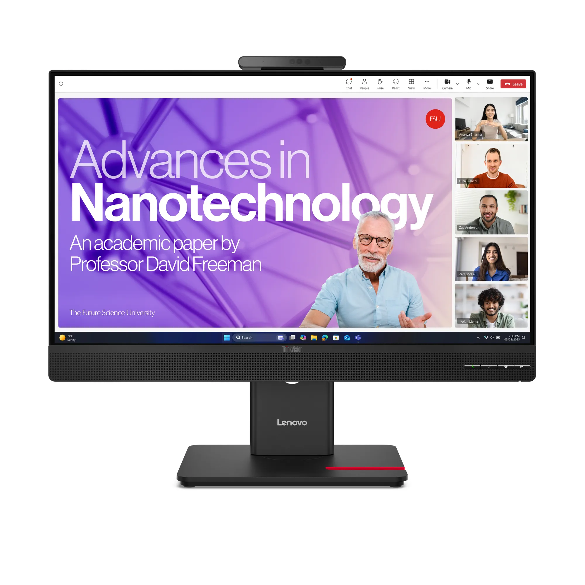 Lenovo ThinkVision T27QD-4v 27" QHD, IPS Monitor with USB-C hub