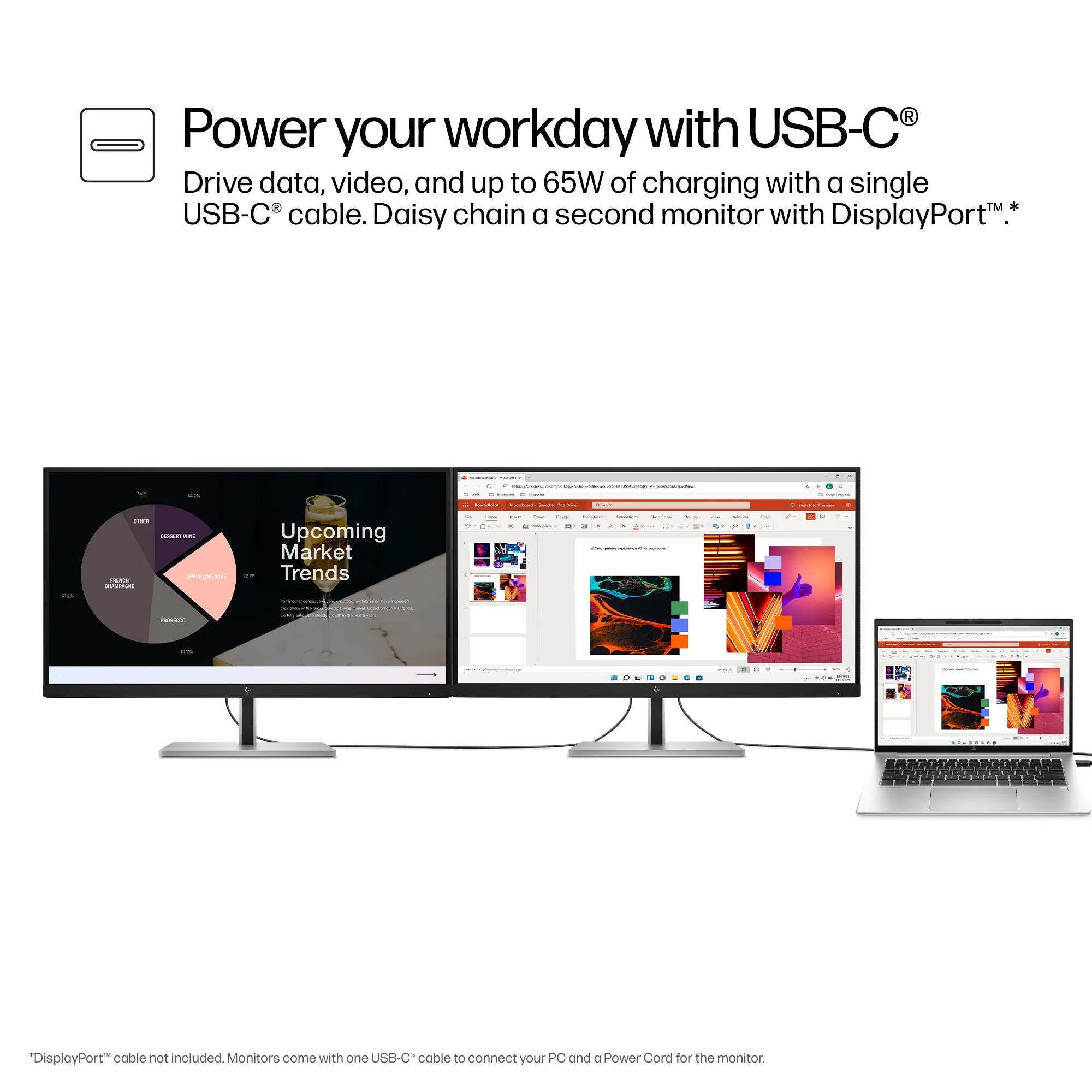 HP 27&quot; E27u G5 QHD, USB-C, IPS -n&auml;ytt&ouml;