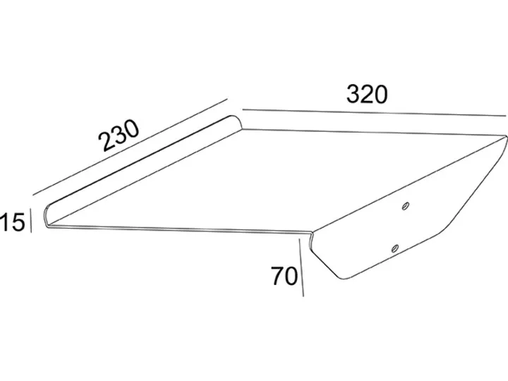 Multibrackets M A4 Broschure Shelf Floorstand - Asennuskomponentti (hylly) - hopea - lattiajalustaan asennettava