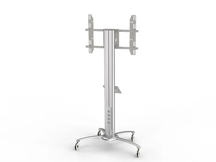 Multibrackets M A4 Broschure Shelf Floorstand - Asennuskomponentti (hylly) - hopea - lattiajalustaan asennettava