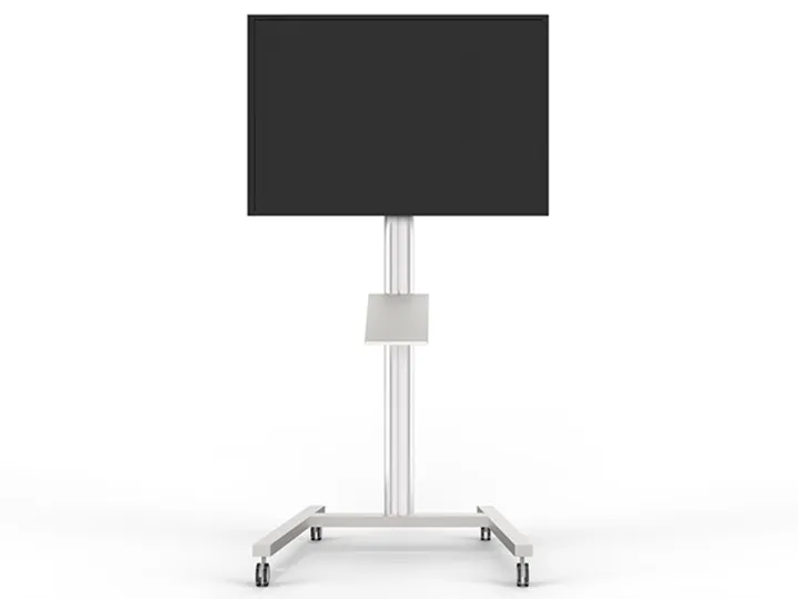 Multibrackets M A4 Broschure Shelf Floorstand - Asennuskomponentti (hylly) - hopea - lattiajalustaan asennettava